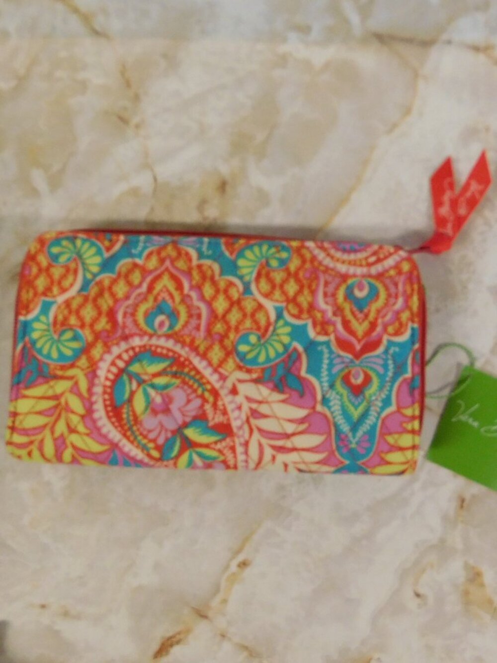 Vera Bradley Accordion Wallet Paisley in Paradise Pattern NEW w/ Tag